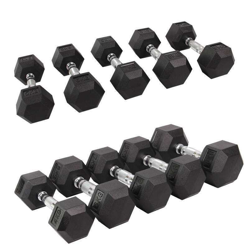 Hexagon Hanteln / Dumbbells Set 2,5-20kg (8x Paar)