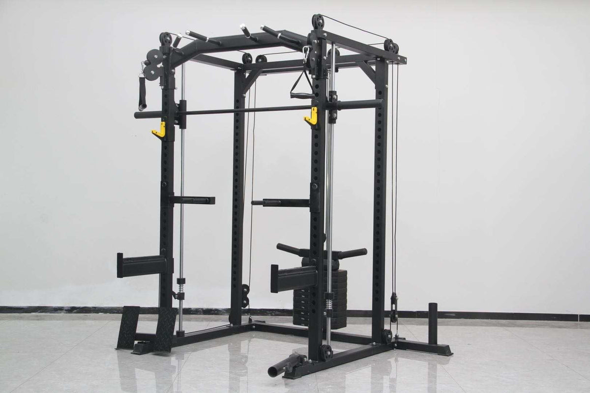 Krafstation / Power Rack  2 x Kabelzug und Smithmachine